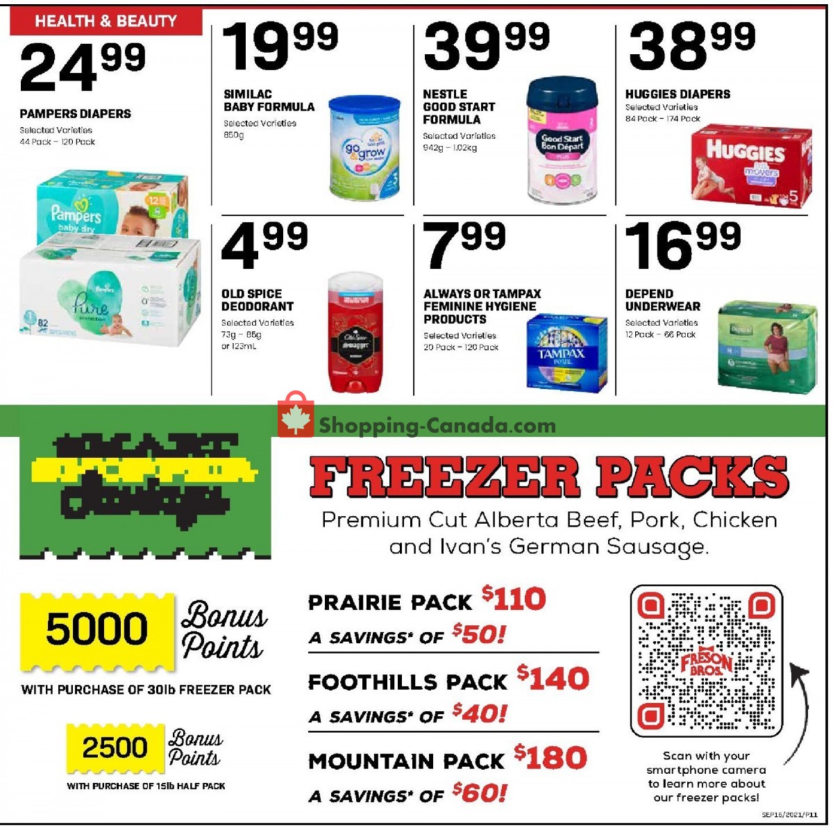 Freson Bros. flyer from Friday September 10, 2021 to Thursday September 16, 2021 - page 11