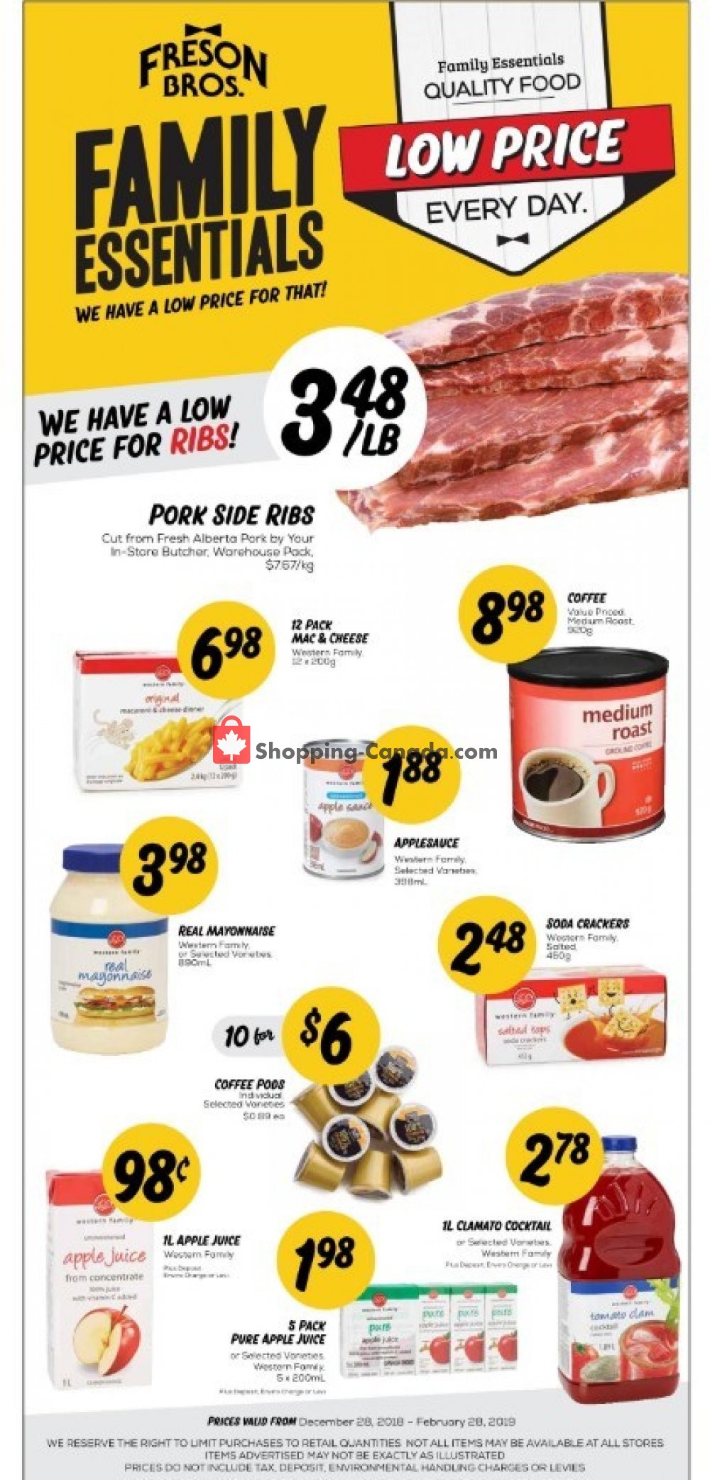 Freson Bros. flyer from Friday December 28, 2018 to Thursday February 28, 2019 - page 6