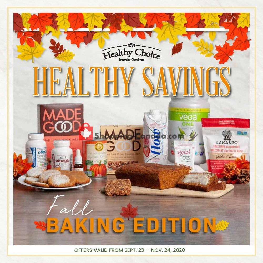 Freson Bros. flyer from Wednesday September 23, 2020 to Tuesday November 24, 2020 - page 1