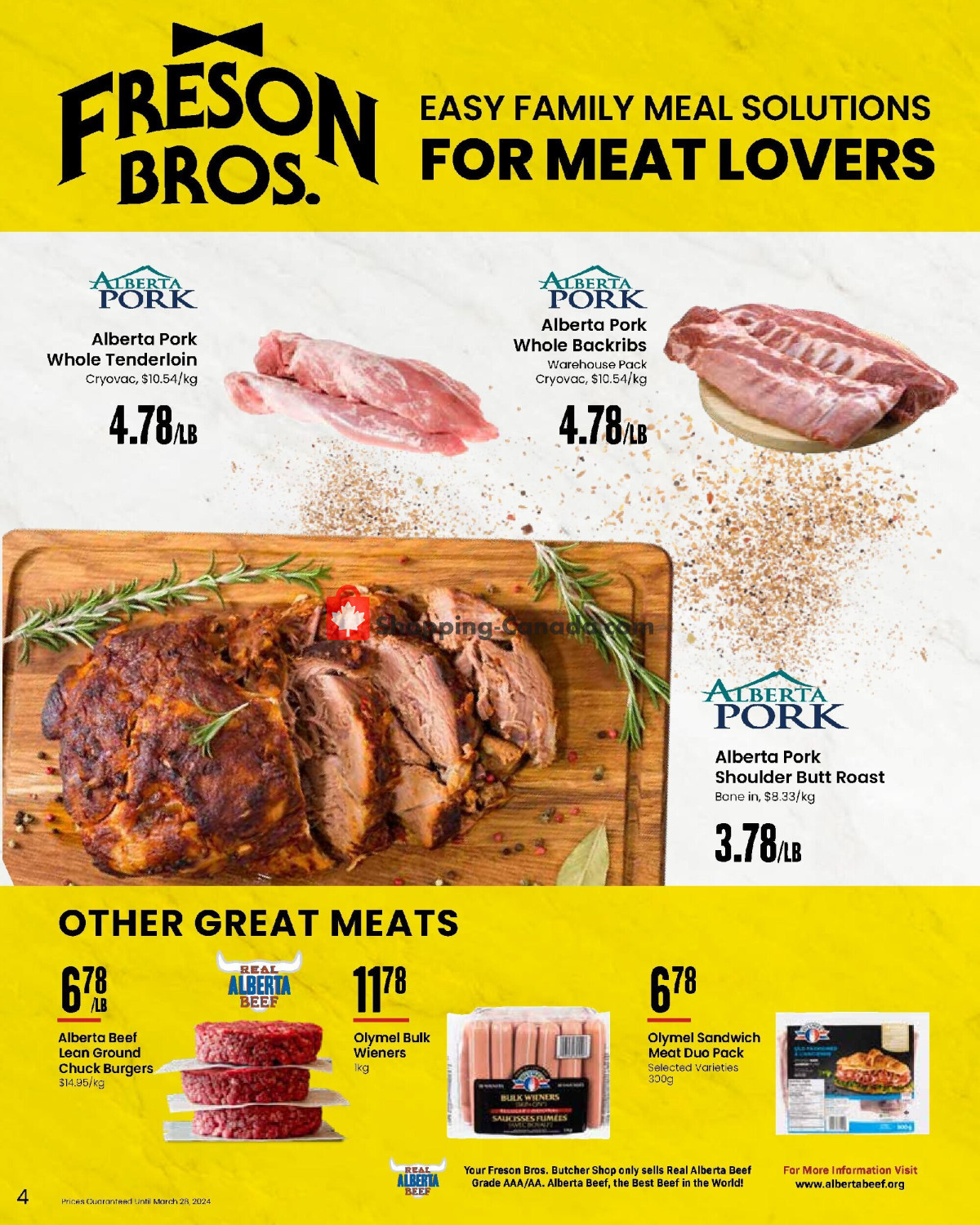 Freson Bros. flyer from Friday March 1, 2024 to Thursday March 28, 2024 - page 4