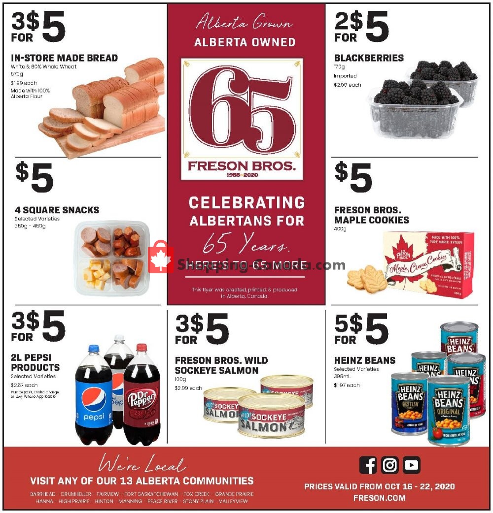 Freson Bros. flyer from Friday October 16, 2020 to Thursday October 22, 2020 - page 12