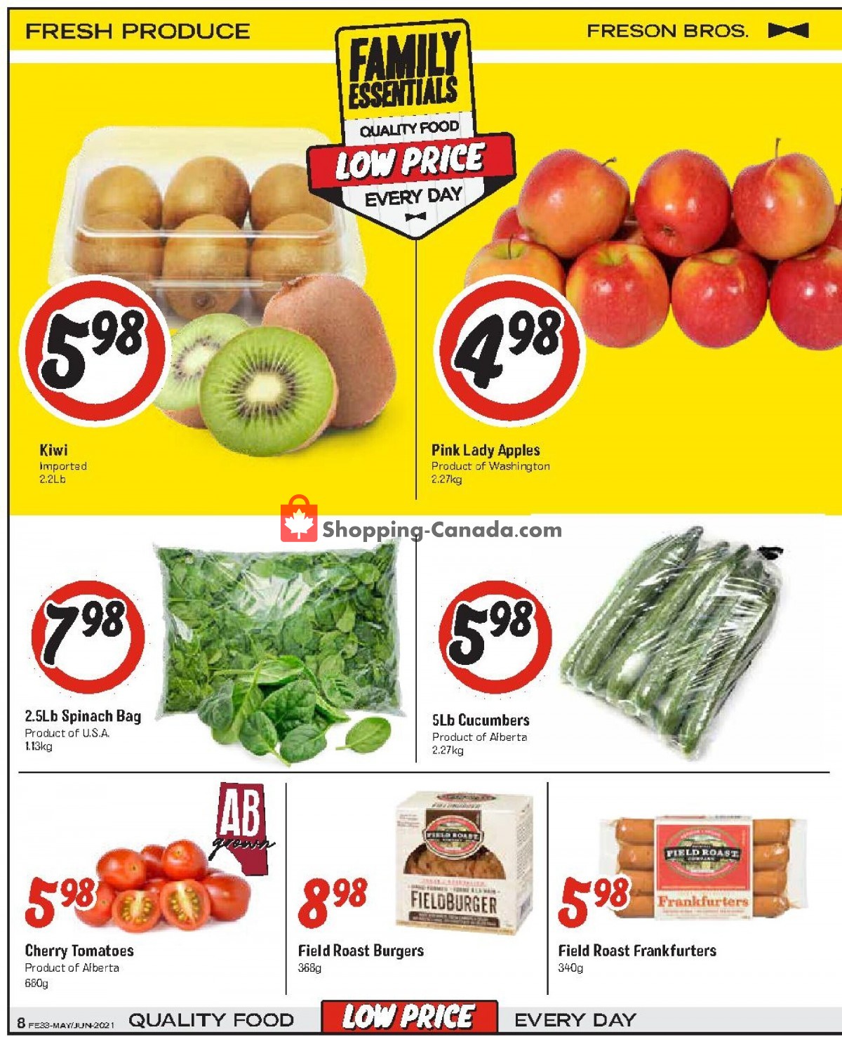 Freson Bros. flyer from Friday April 30, 2021 to Thursday May 6, 2021 - page 8
