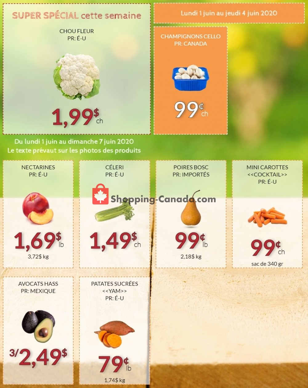Fruiterie 440 flyer from Monday June 1, 2020 to Sunday June 7, 2020 - page 1