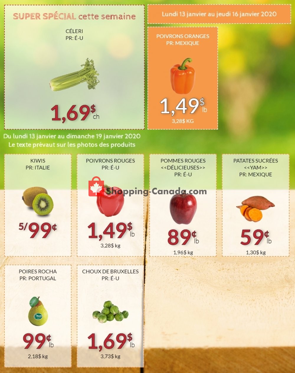 Fruiterie 440 flyer from Monday January 13, 2020 to Sunday January 19, 2020 - page 1