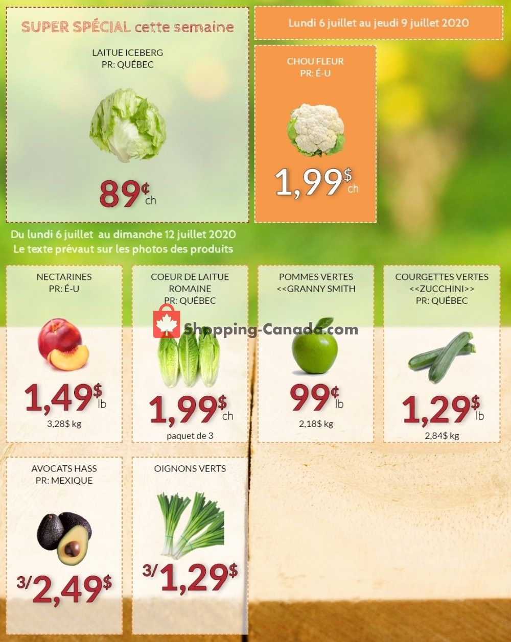 Fruiterie 440 flyer from Monday July 6, 2020 to Sunday July 12, 2020 - page 1