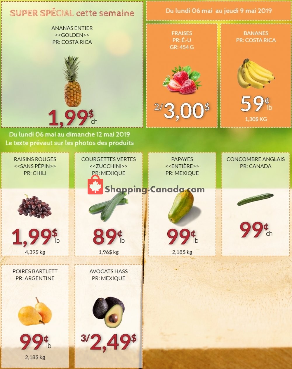 Fruiterie 440 flyer from Monday May 6, 2019 to Sunday May 12, 2019 - page 1