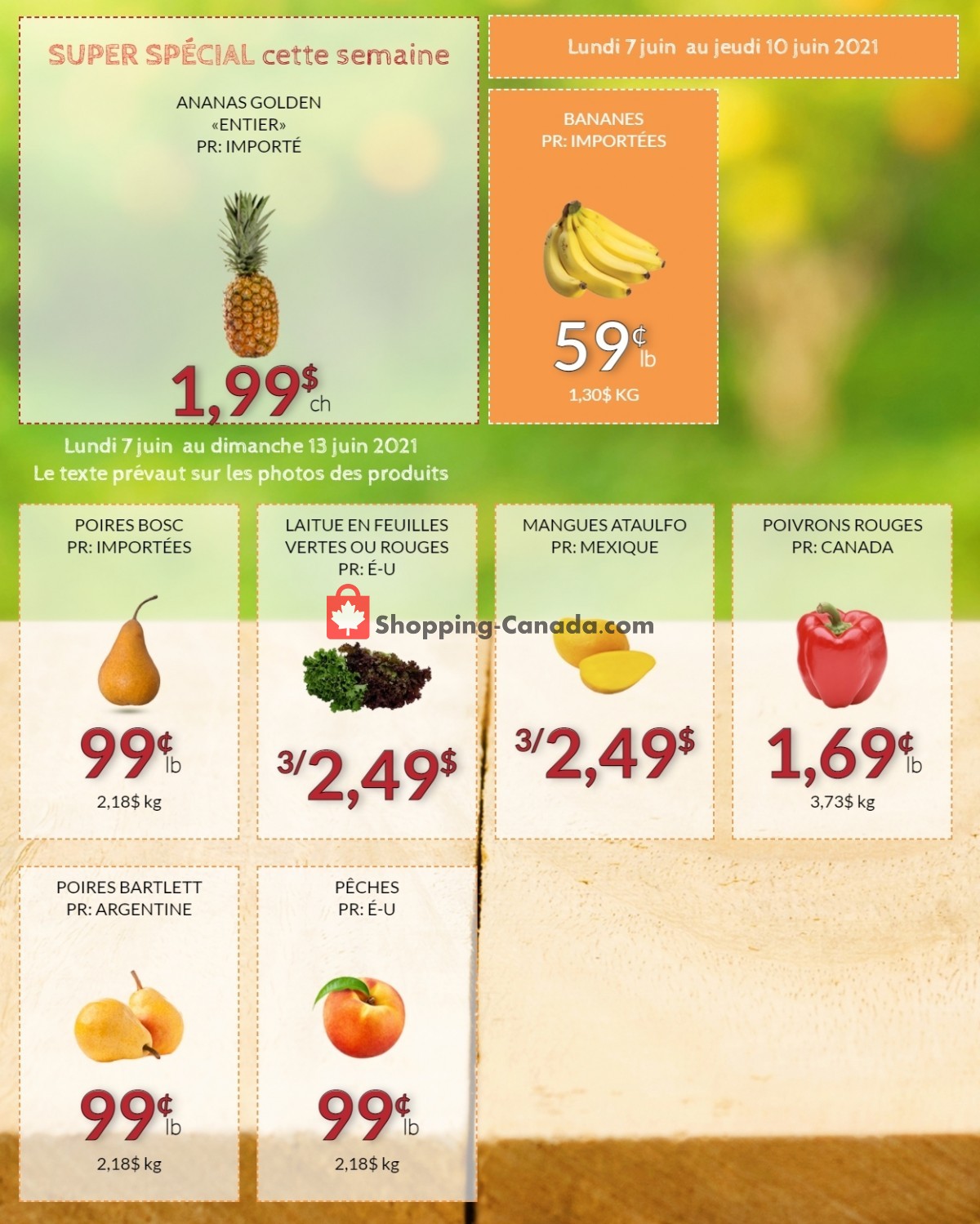 Fruiterie 440 flyer from Monday June 7, 2021 to Sunday June 13, 2021 - page 1