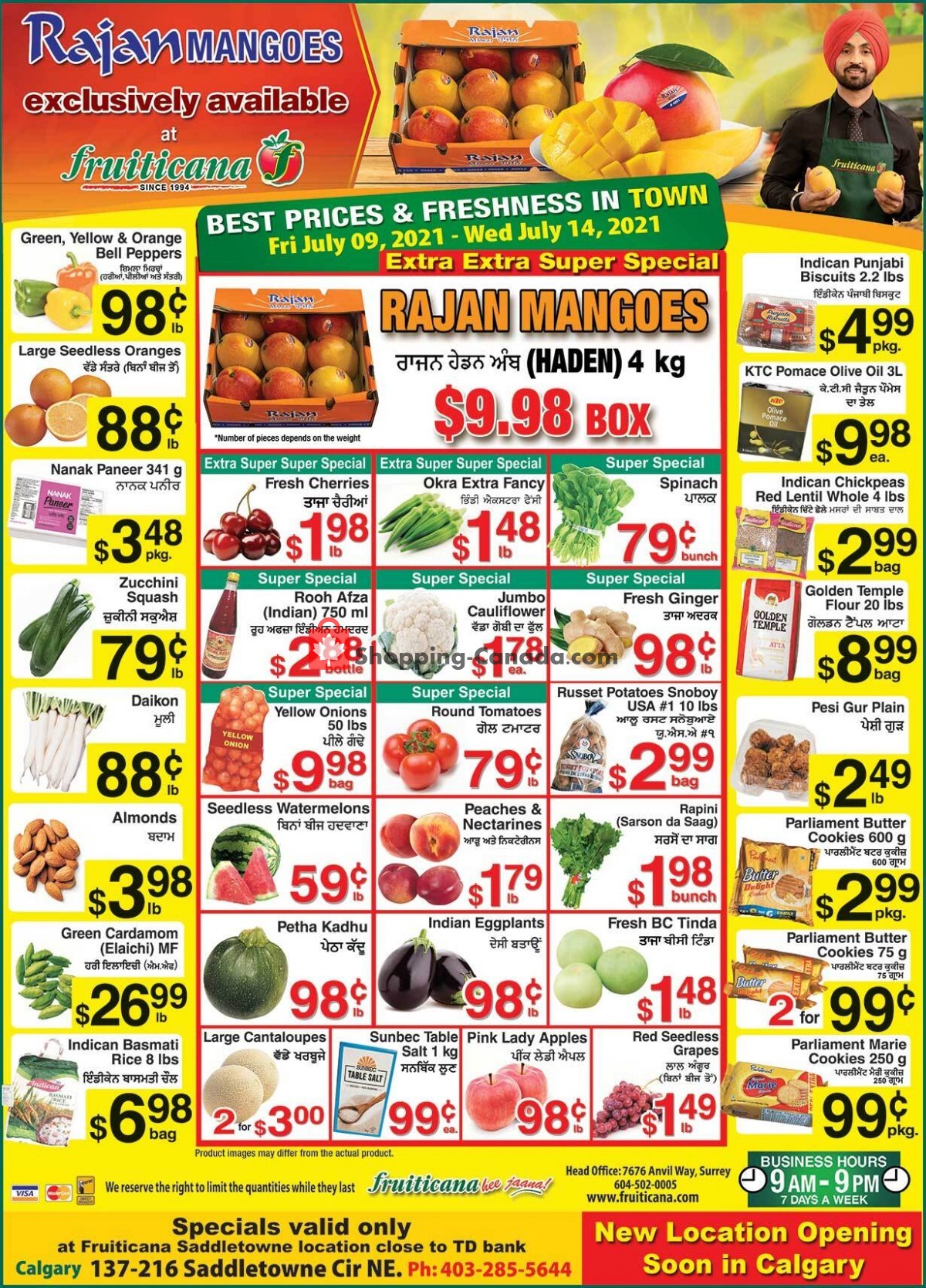 Fruiticana flyer from Friday July 9, 2021 to Wednesday July 14, 2021 - page 1