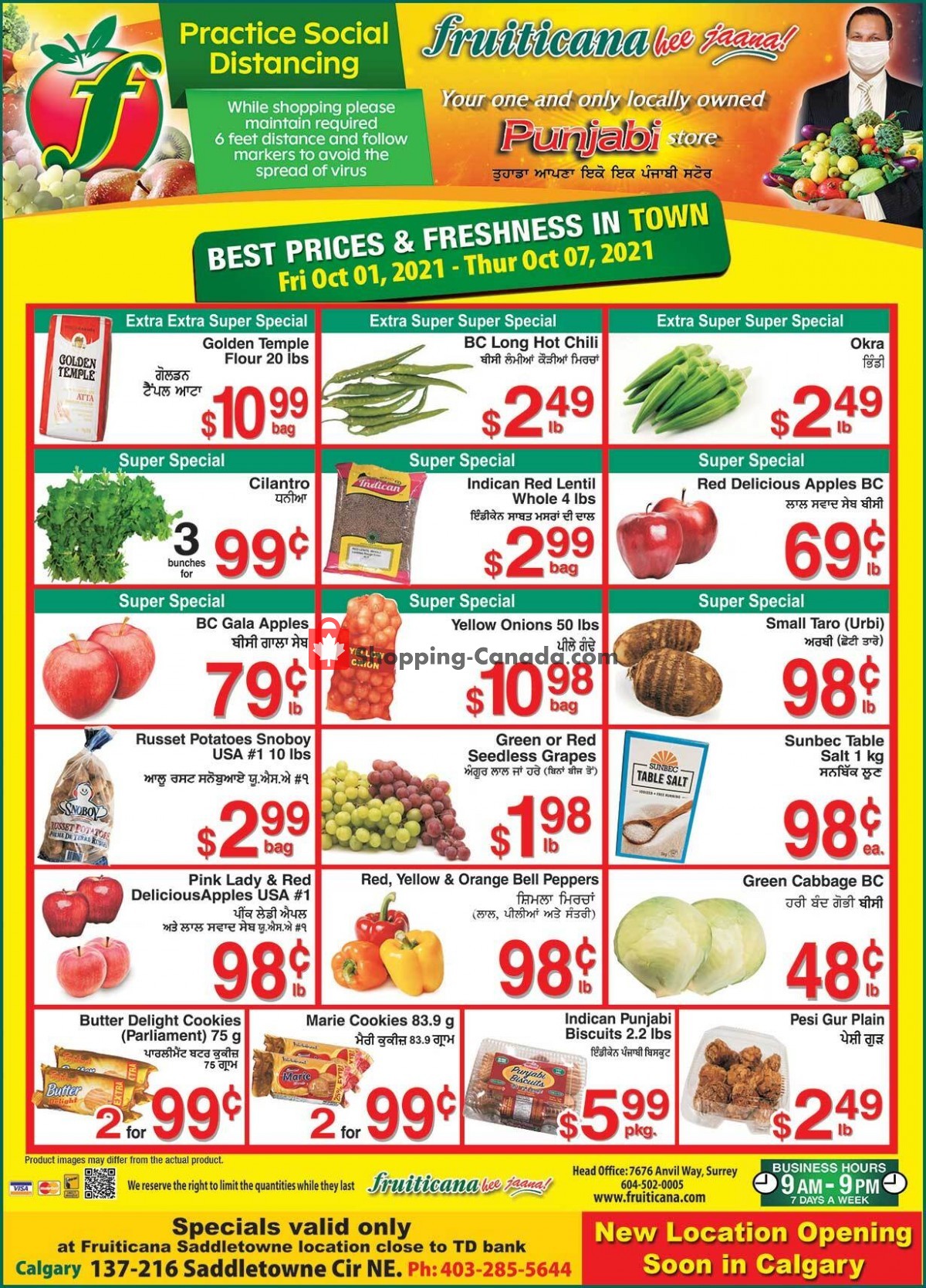 Fruiticana flyer from Friday October 1, 2021 to Thursday October 7, 2021 - page 1