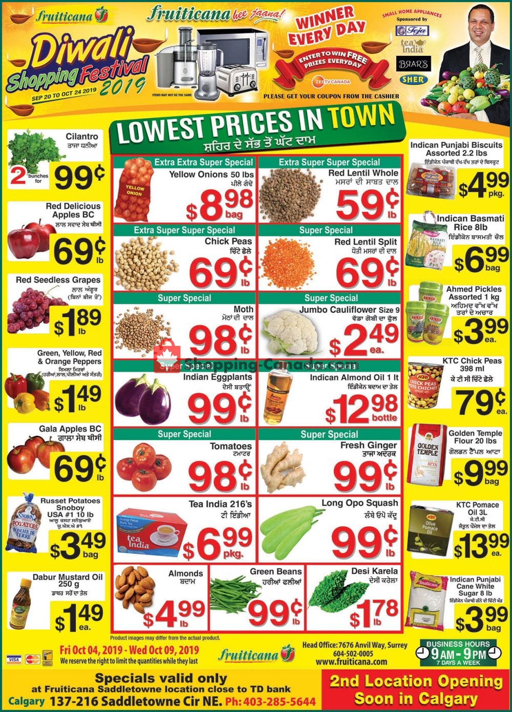 Fruiticana flyer from Friday October 4, 2019 to Wednesday October 9, 2019 - page 1