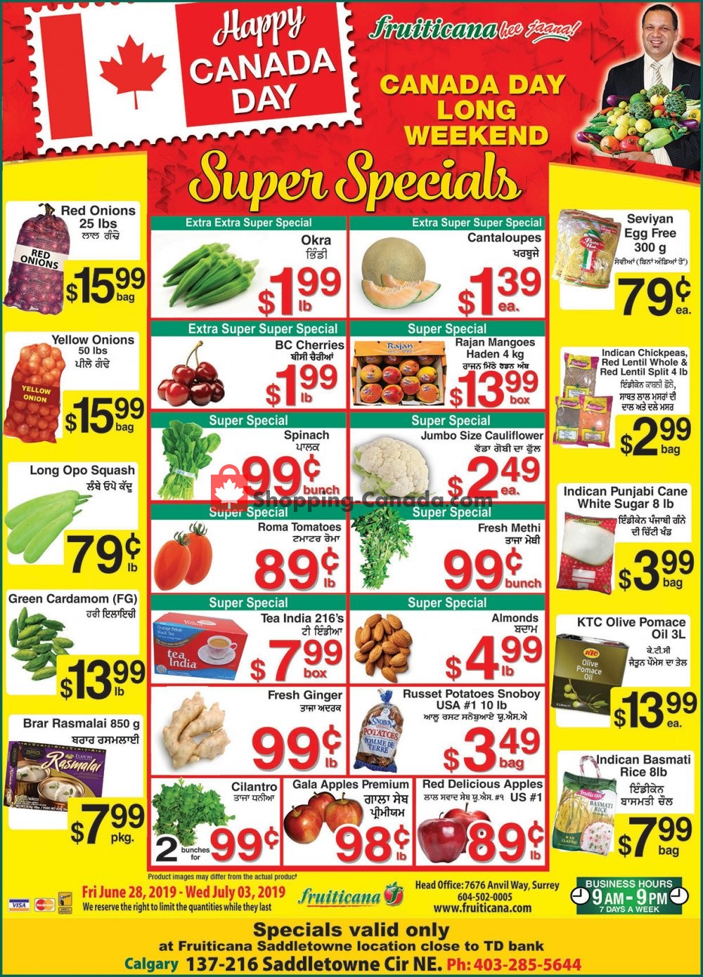 Fruiticana flyer from Friday June 28, 2019 to Wednesday July 3, 2019 - page 1