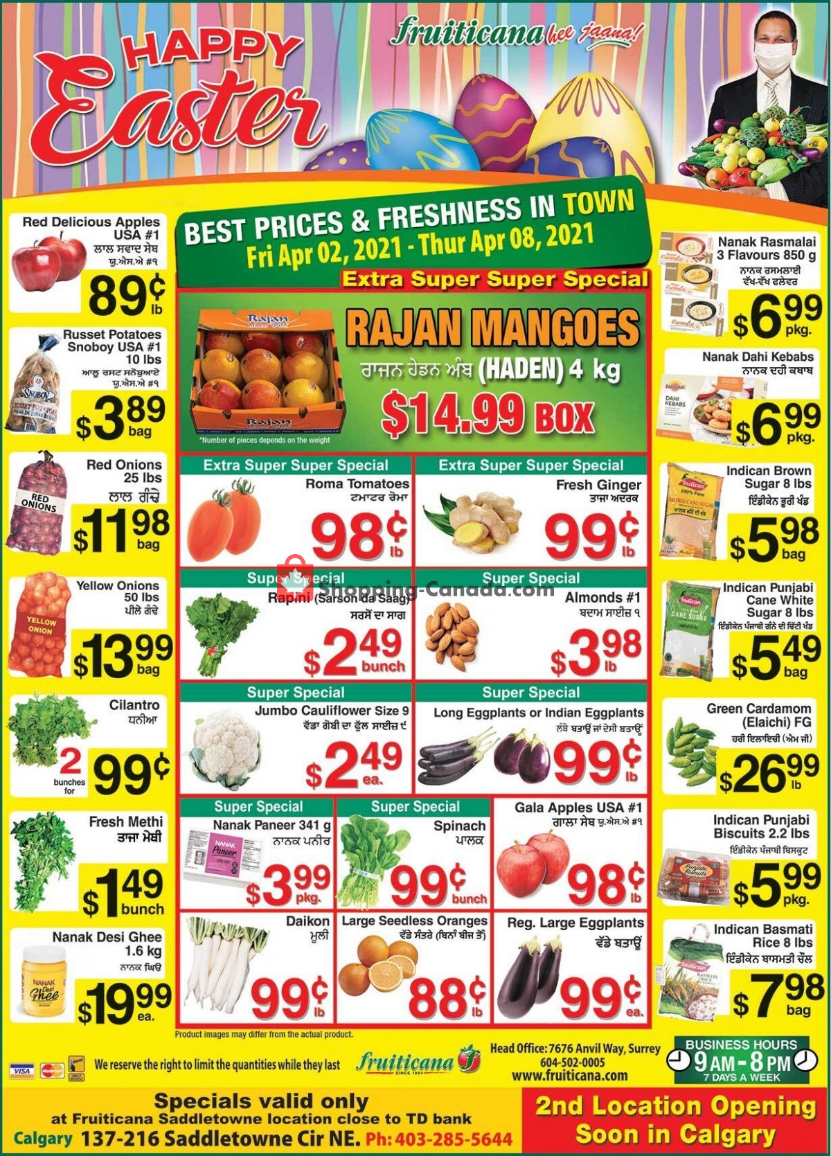 Fruiticana flyer from Friday April 2, 2021 to Thursday April 8, 2021 - page 1