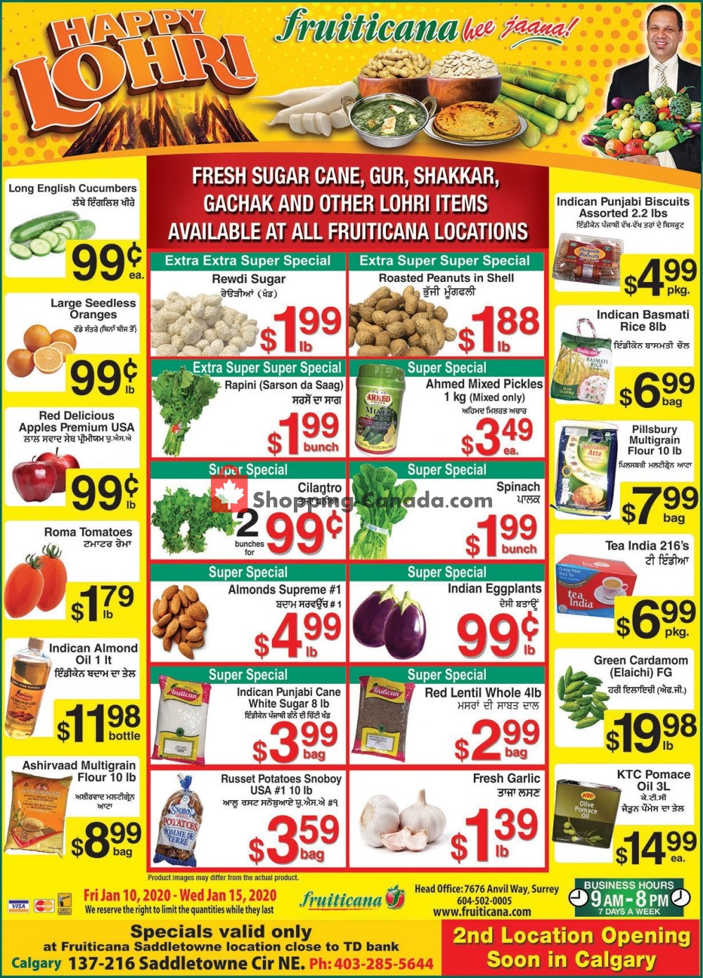 Fruiticana flyer from Friday January 10, 2020 to Wednesday January 15, 2020 - page 1