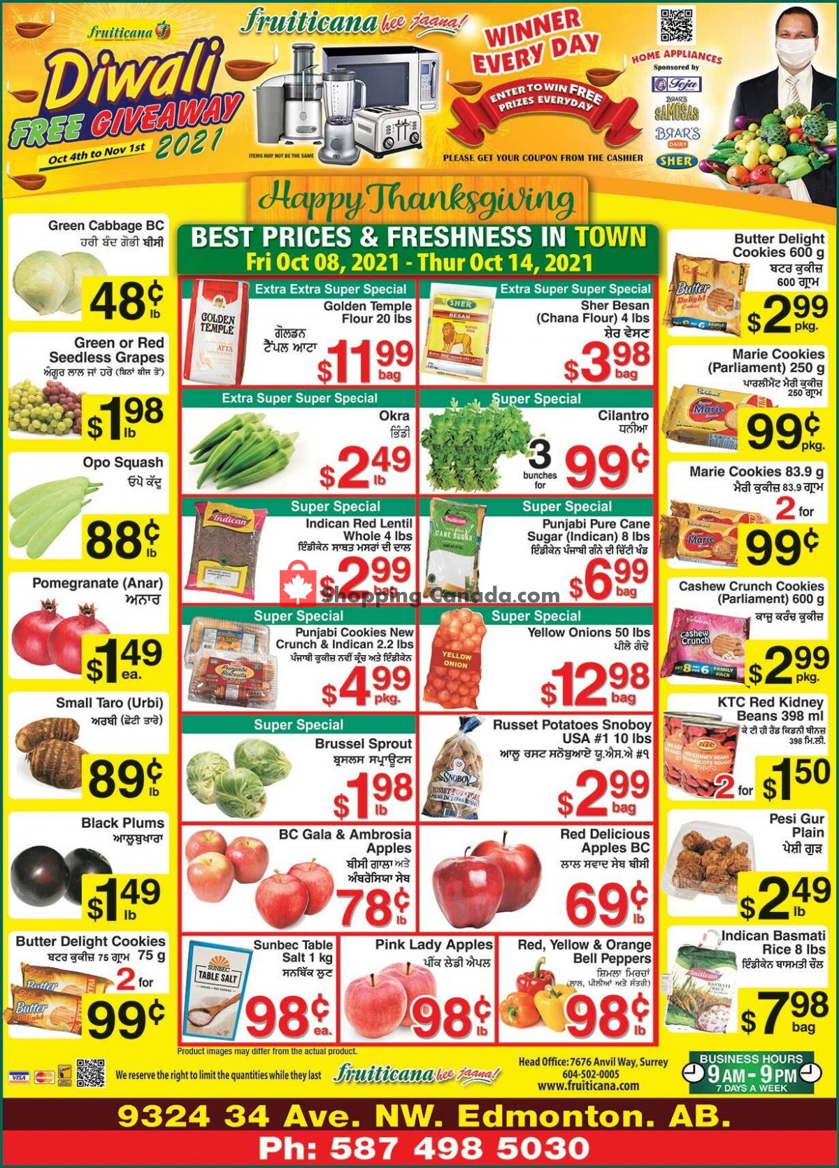 Fruiticana flyer from Friday October 8, 2021 to Thursday October 14, 2021 - page 1