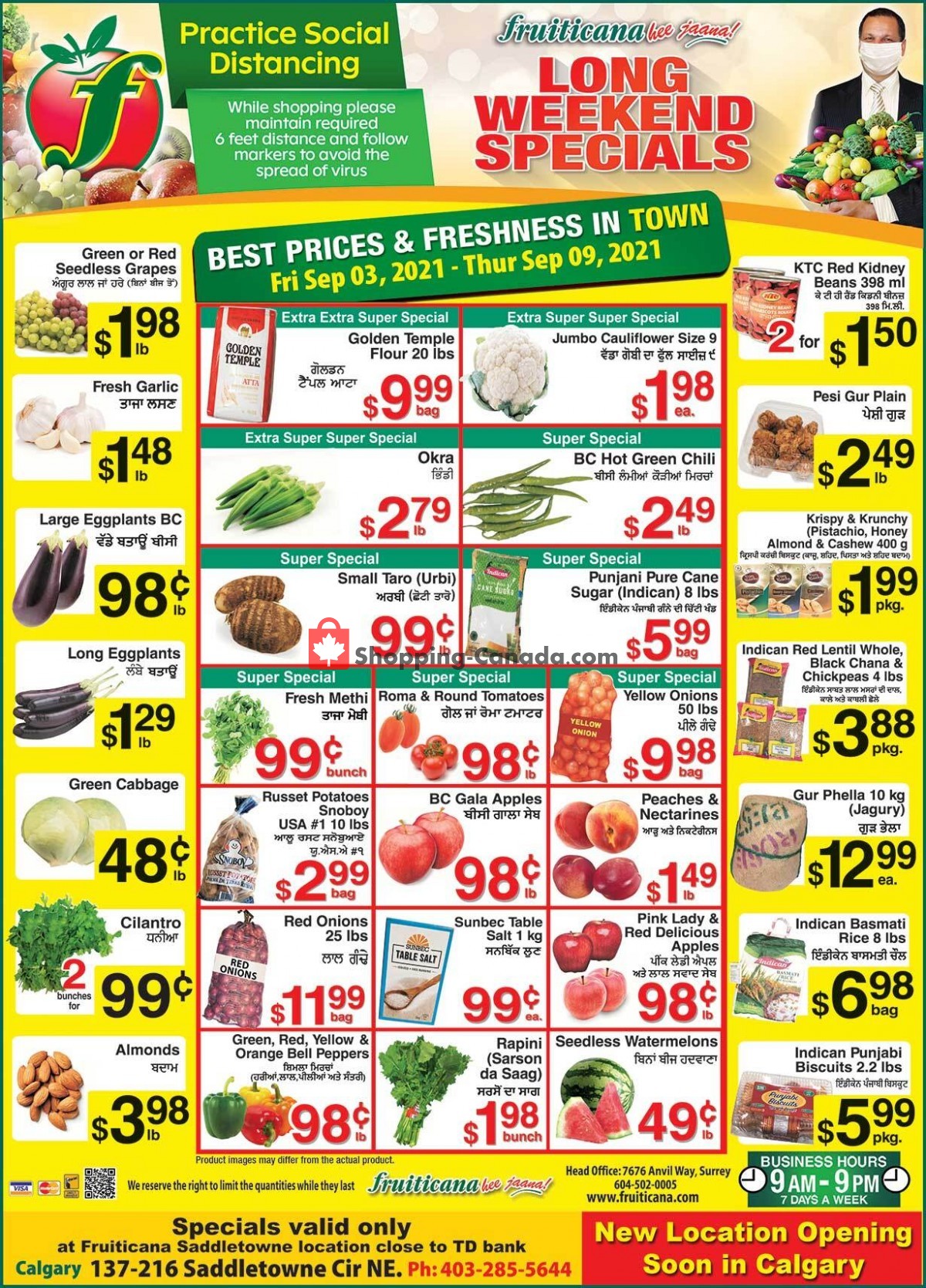 Fruiticana flyer from Friday September 3, 2021 to Thursday September 9, 2021 - page 1