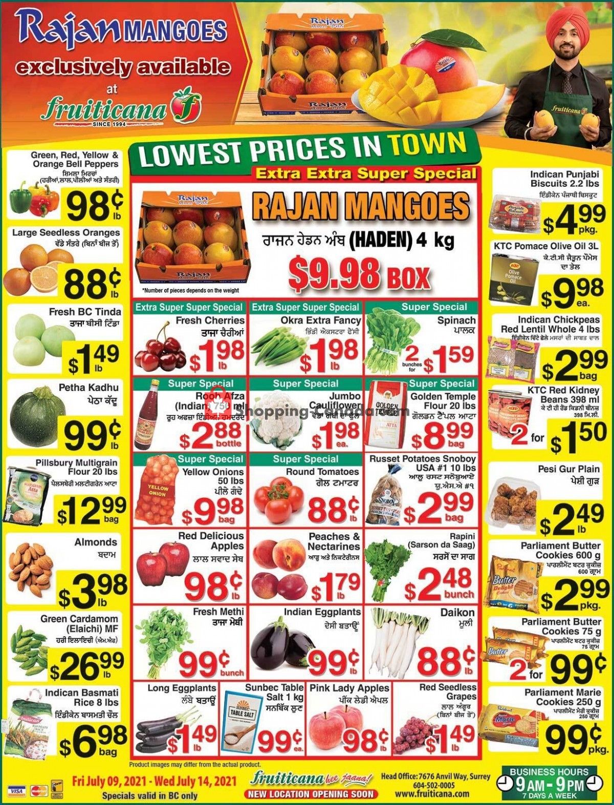 Fruiticana flyer from Friday July 9, 2021 to Wednesday July 14, 2021 - page 1