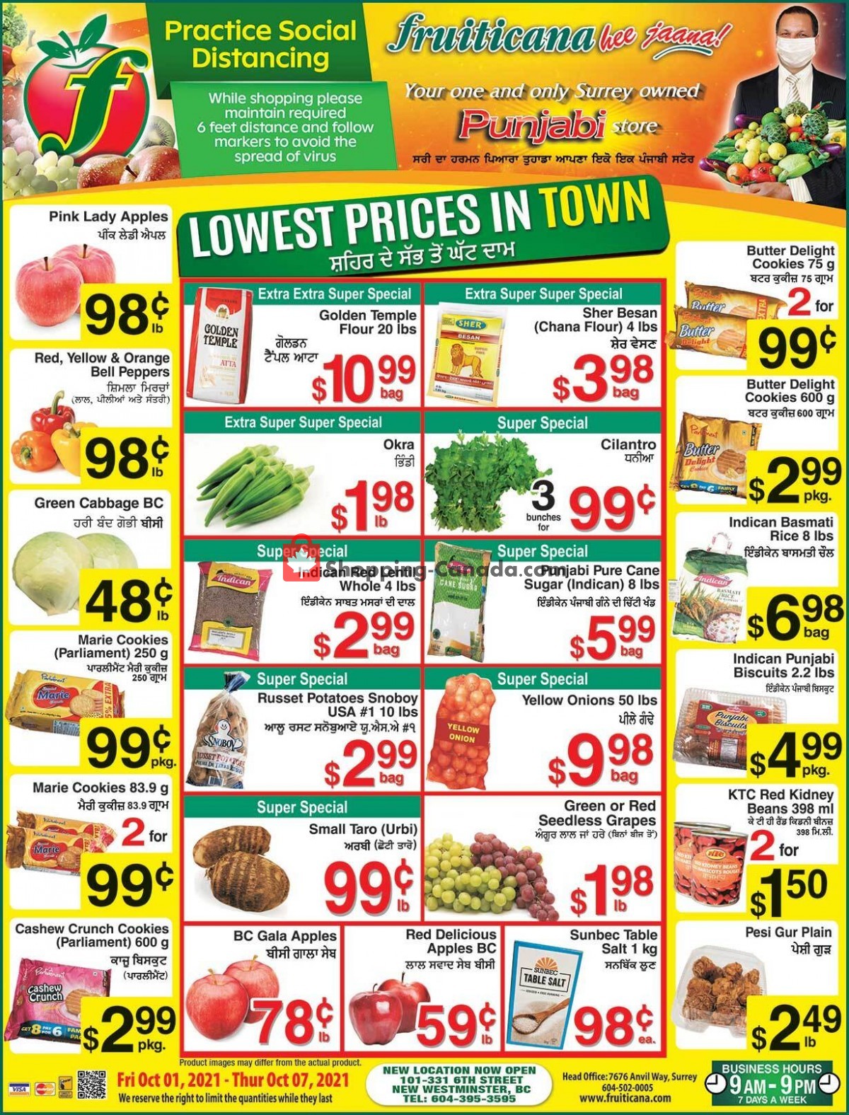 Fruiticana flyer from Friday October 1, 2021 to Thursday October 7, 2021 - page 1