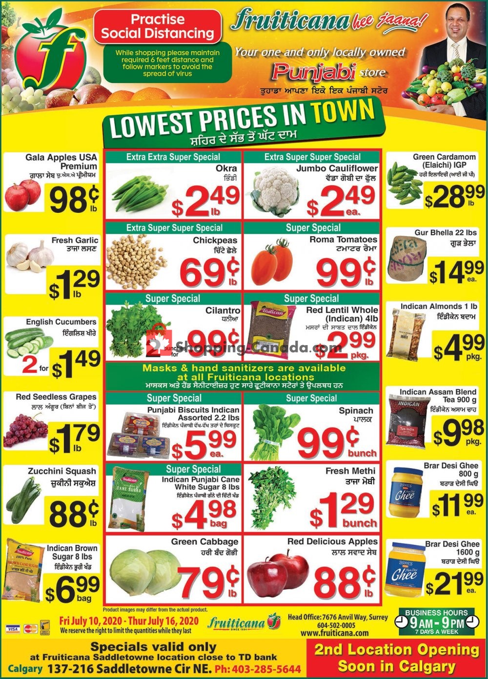 Fruiticana flyer from Friday July 10, 2020 to Thursday July 16, 2020 - page 1