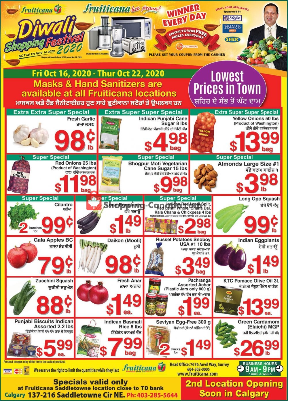 Fruiticana flyer from Friday October 16, 2020 to Thursday October 22, 2020 - page 1