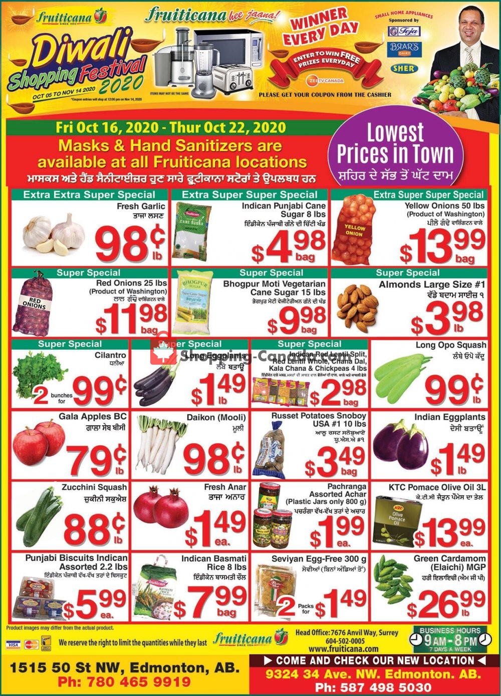 Fruiticana flyer from Friday October 16, 2020 to Thursday October 22, 2020 - page 1