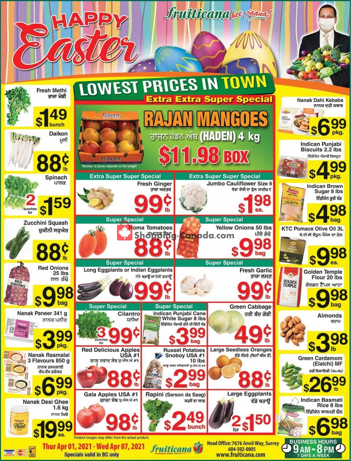 Fruiticana flyer from Thursday April 1, 2021 to Wednesday April 7, 2021 - page 1