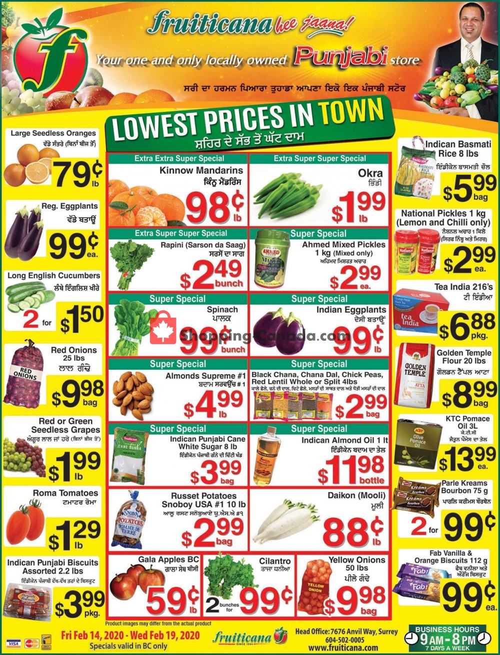Fruiticana flyer from Friday February 14, 2020 to Wednesday February 19, 2020 - page 1
