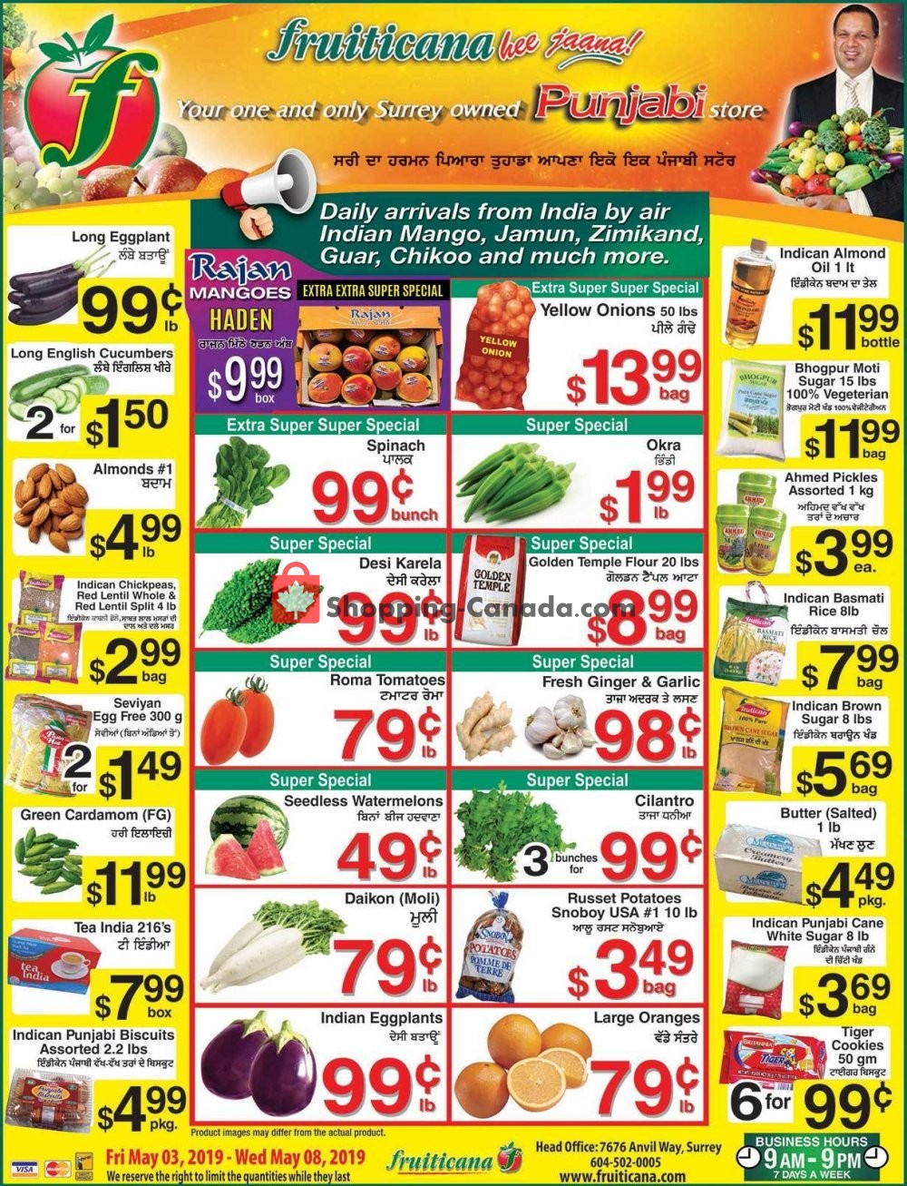 Fruiticana flyer from Friday May 3, 2019 to Wednesday May 8, 2019 - page 1