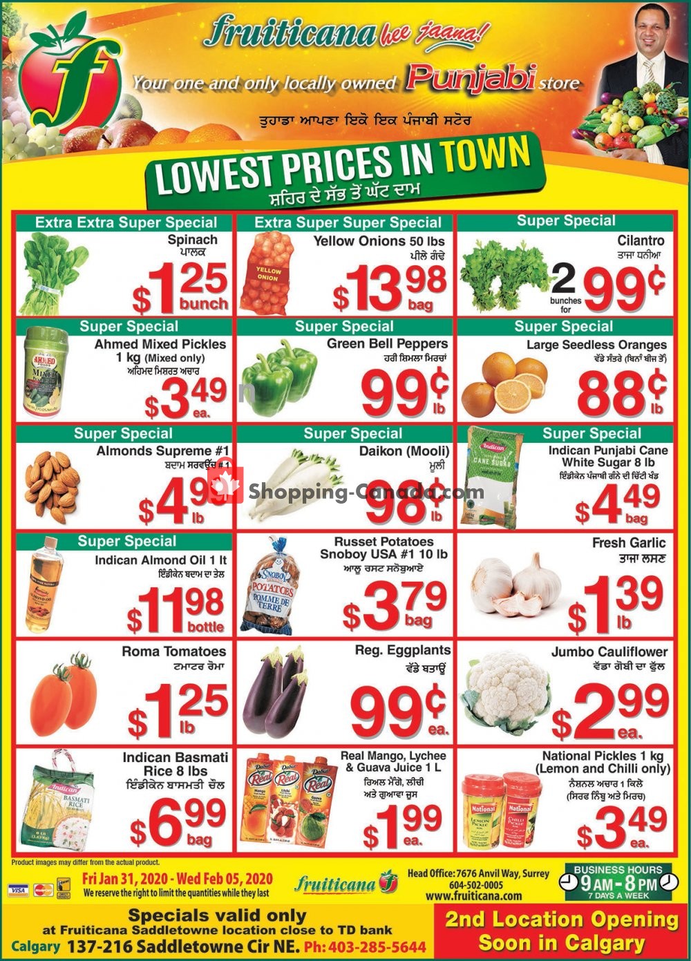 Fruiticana flyer from Friday January 31, 2020 to Wednesday February 5, 2020 - page 1