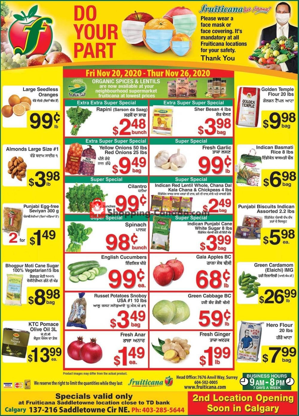 Fruiticana Canada, flyer - (Special Offer - Calgary ...