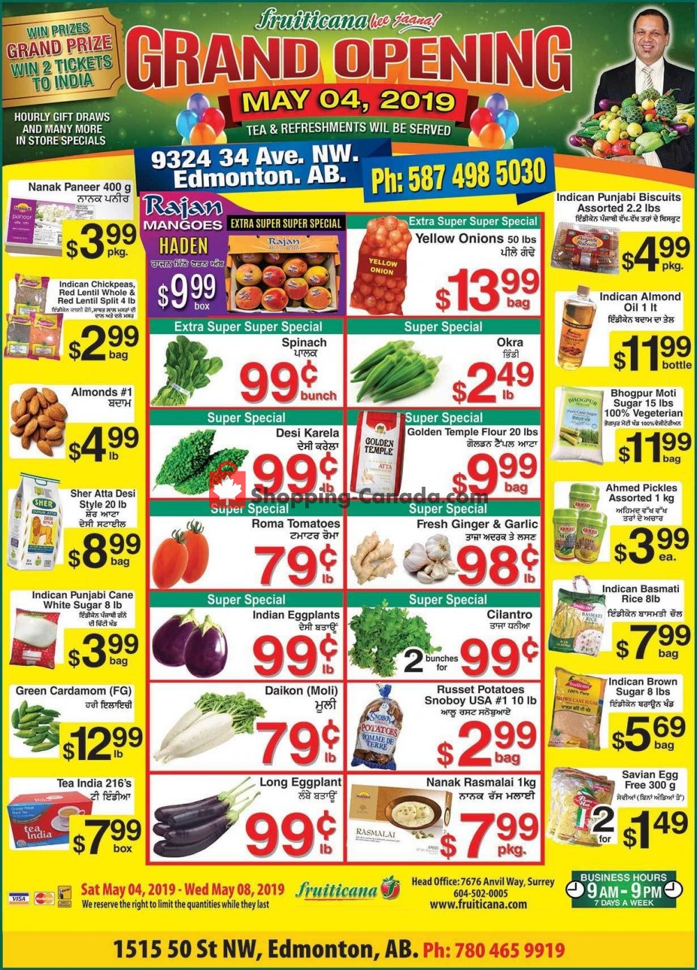 Fruiticana flyer from Saturday May 4, 2019 to Wednesday May 8, 2019 - page 1