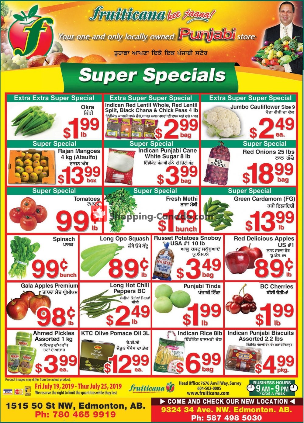 Fruiticana flyer from Friday July 19, 2019 to Thursday July 25, 2019 - page 1