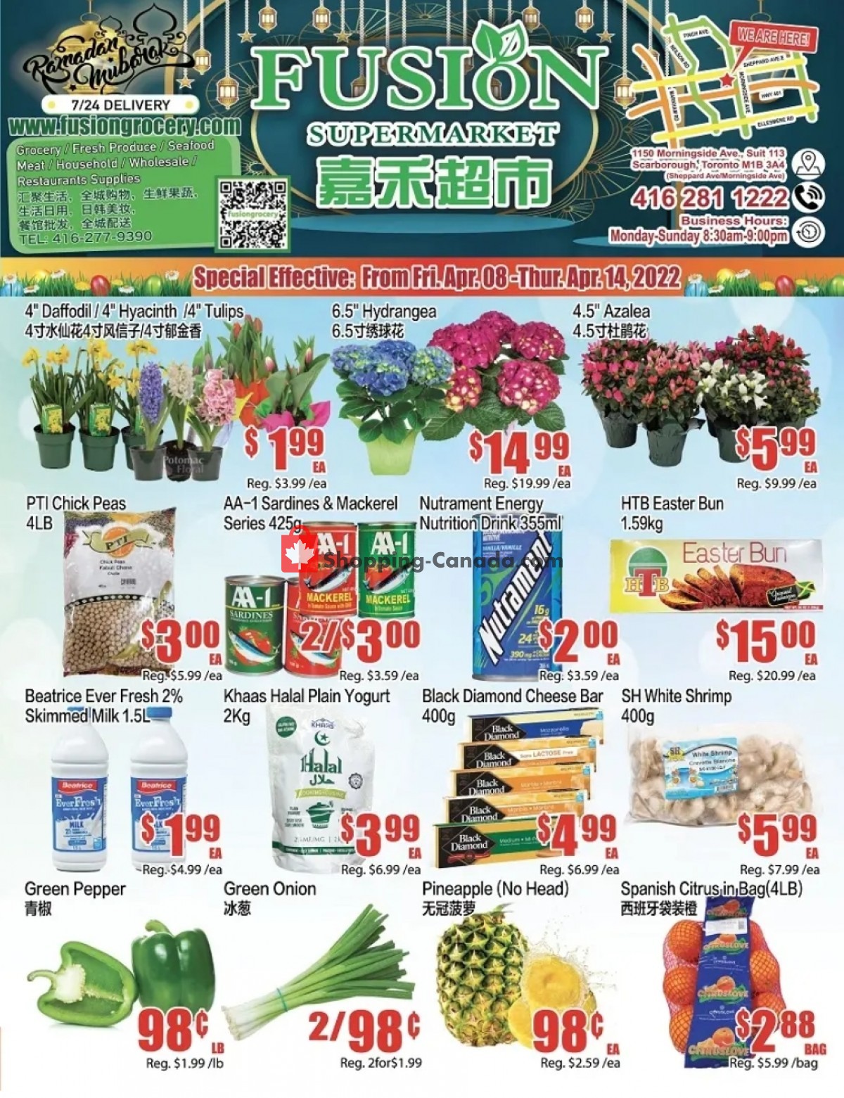 Fusion Grocery Canada, flyer (Hot Offers) April 8 April 14, 2022