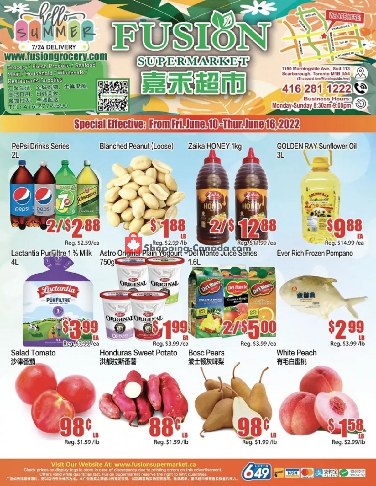 Fusion Grocery Canada, flyer (Hot Offers) June 10 June 16, 2022