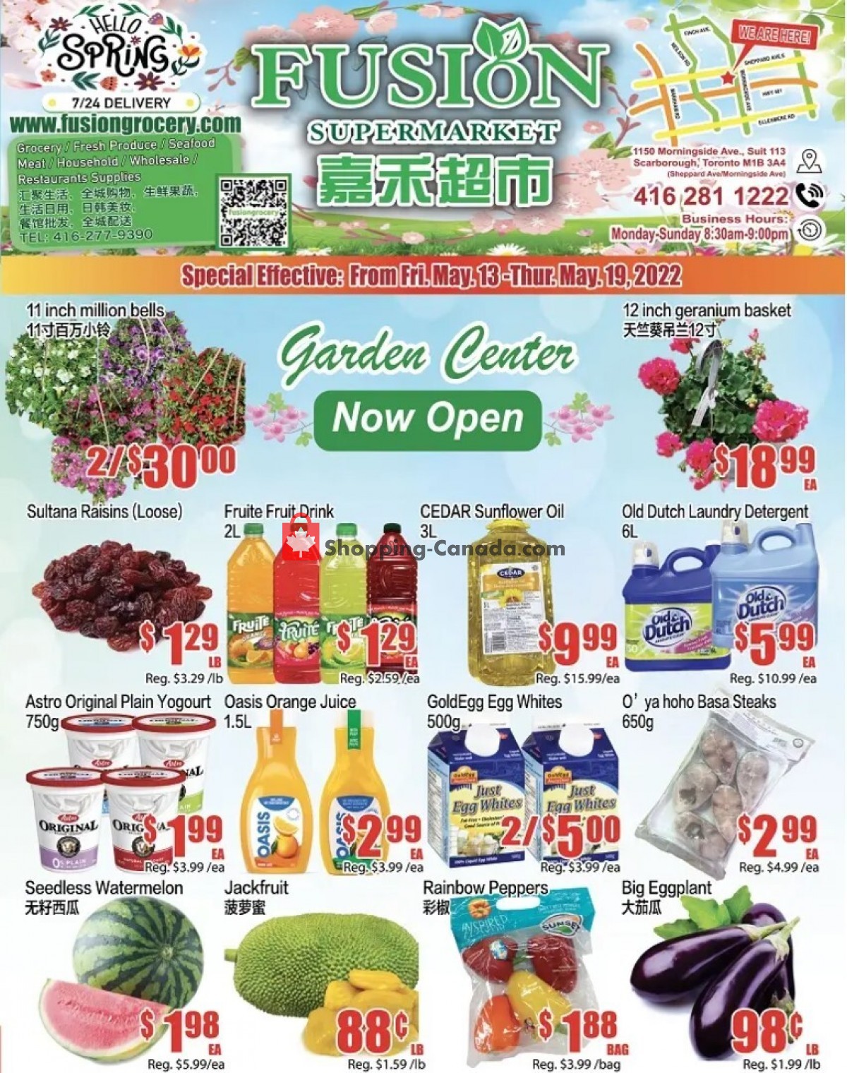 Fusion Grocery Canada, flyer (Special Deals) May 13 May 19, 2022