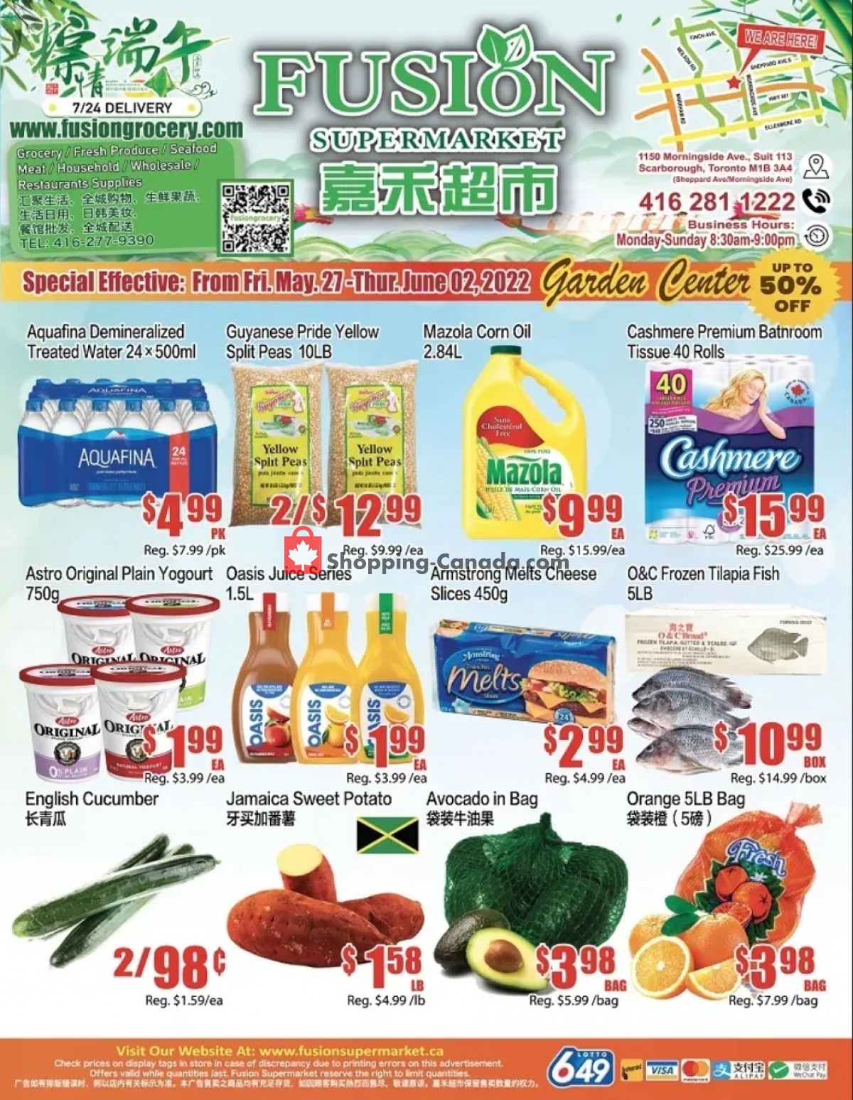 Fusion Grocery Canada, flyer (Special Offer) May 27 June 2, 2022