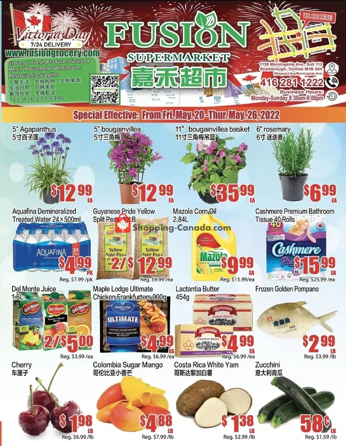 Fusion Grocery Canada, flyer (Weekly Special Offer) May 20 May 26