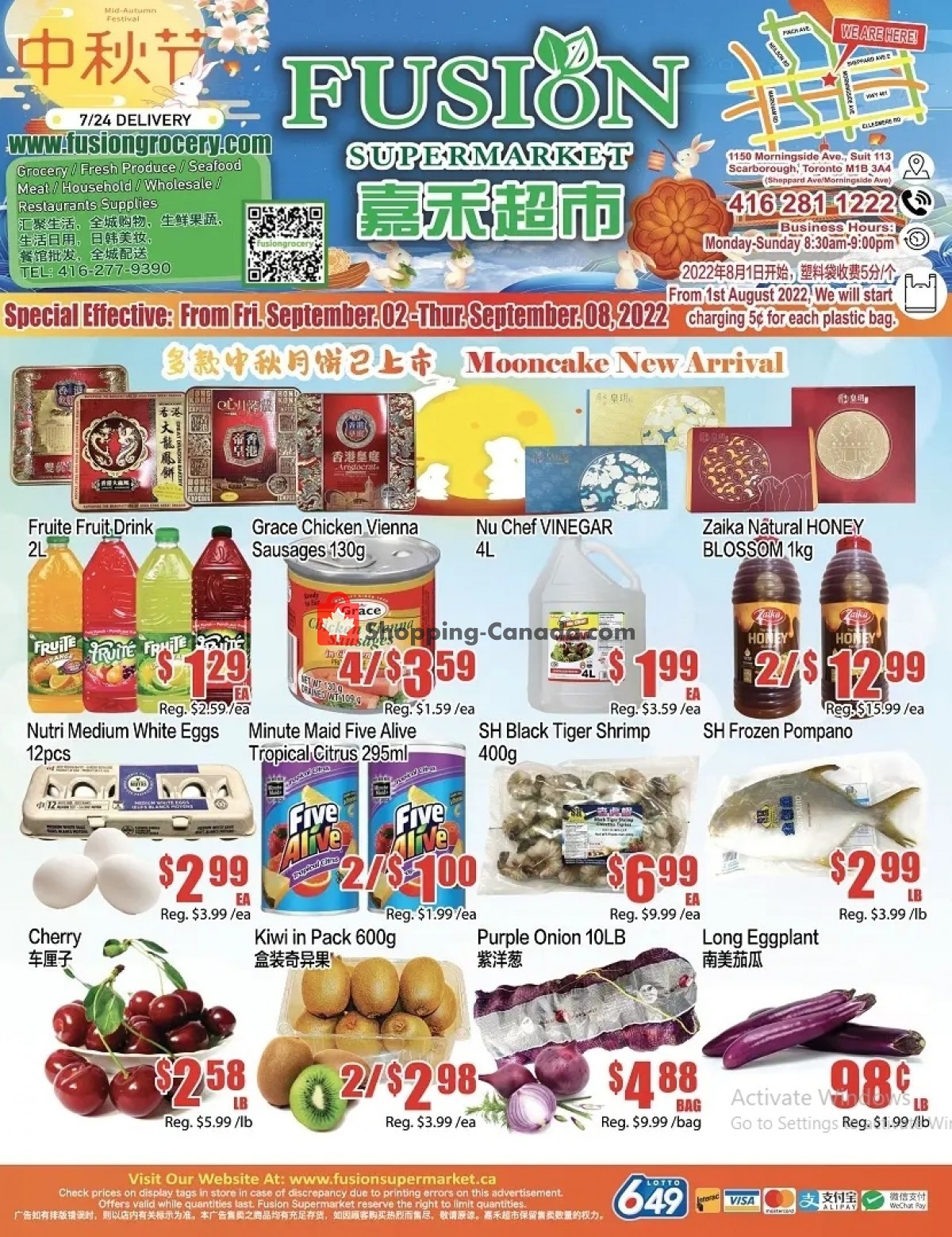 Fusion Grocery Canada, flyer (Weekly Special Offer) September 2