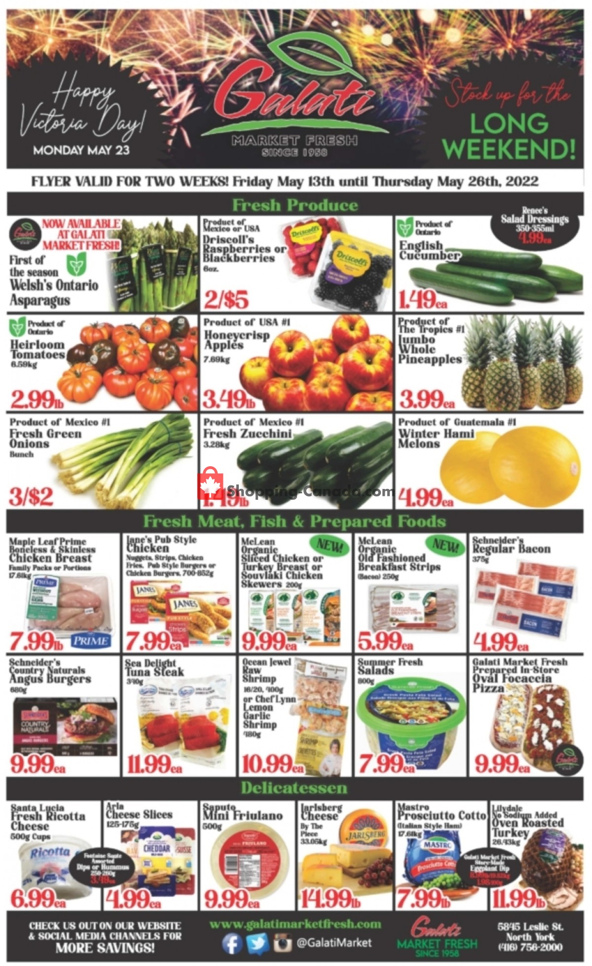 Galati Market Fresh flyer from Friday May 13, 2022 to Thursday May 26, 2022 - page 1