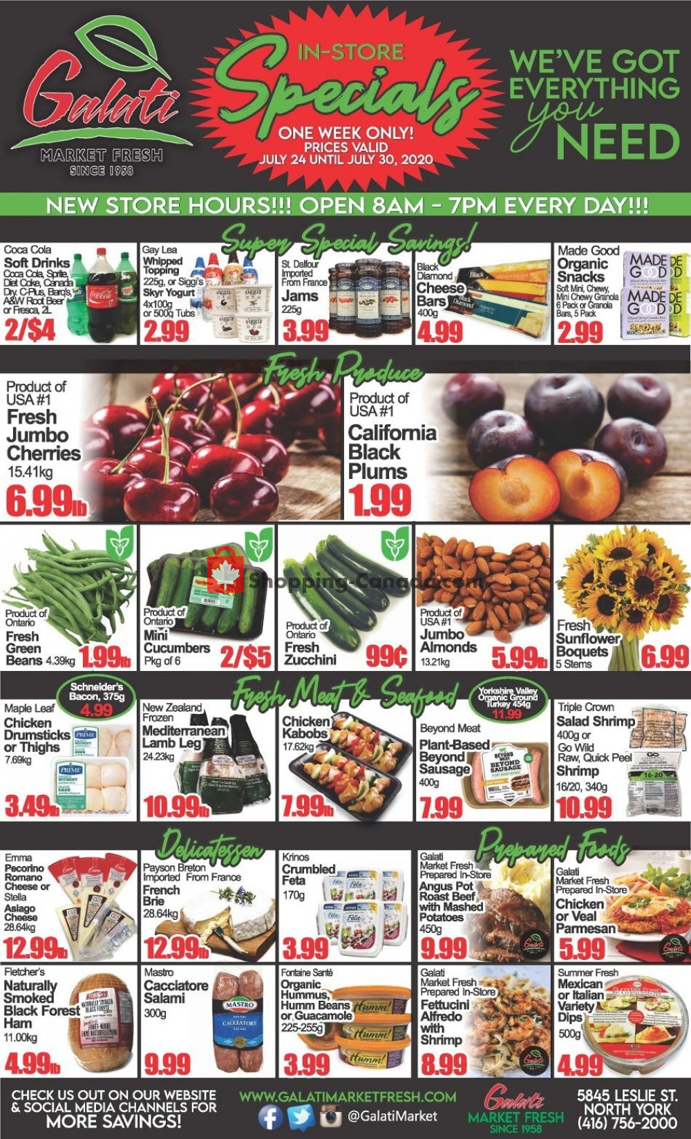 Galati Market Fresh flyer from Friday July 24, 2020 to Thursday July 30, 2020 - page 1