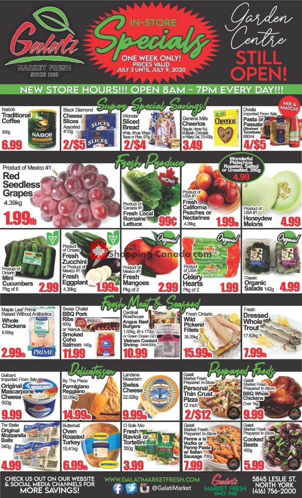Galati Market Fresh flyer from Friday July 3, 2020 to Thursday July 9, 2020 - page 1