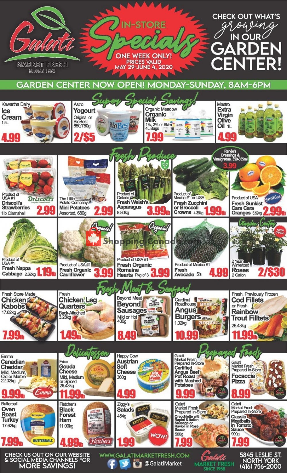 Galati Market Fresh flyer from Friday May 29, 2020 to Thursday June 4, 2020 - page 1