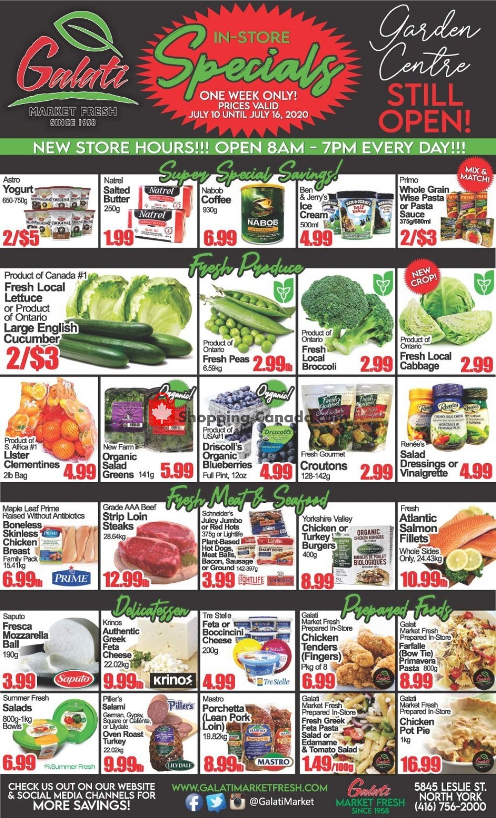 Galati Market Fresh flyer from Friday July 10, 2020 to Thursday July 16, 2020 - page 1