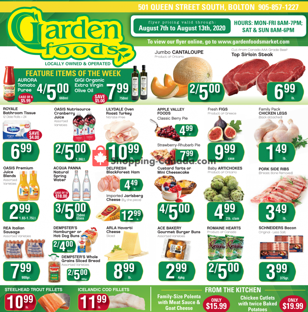 Garden Foods flyer from Friday August 7, 2020 to Thursday August 13, 2020 - page 1