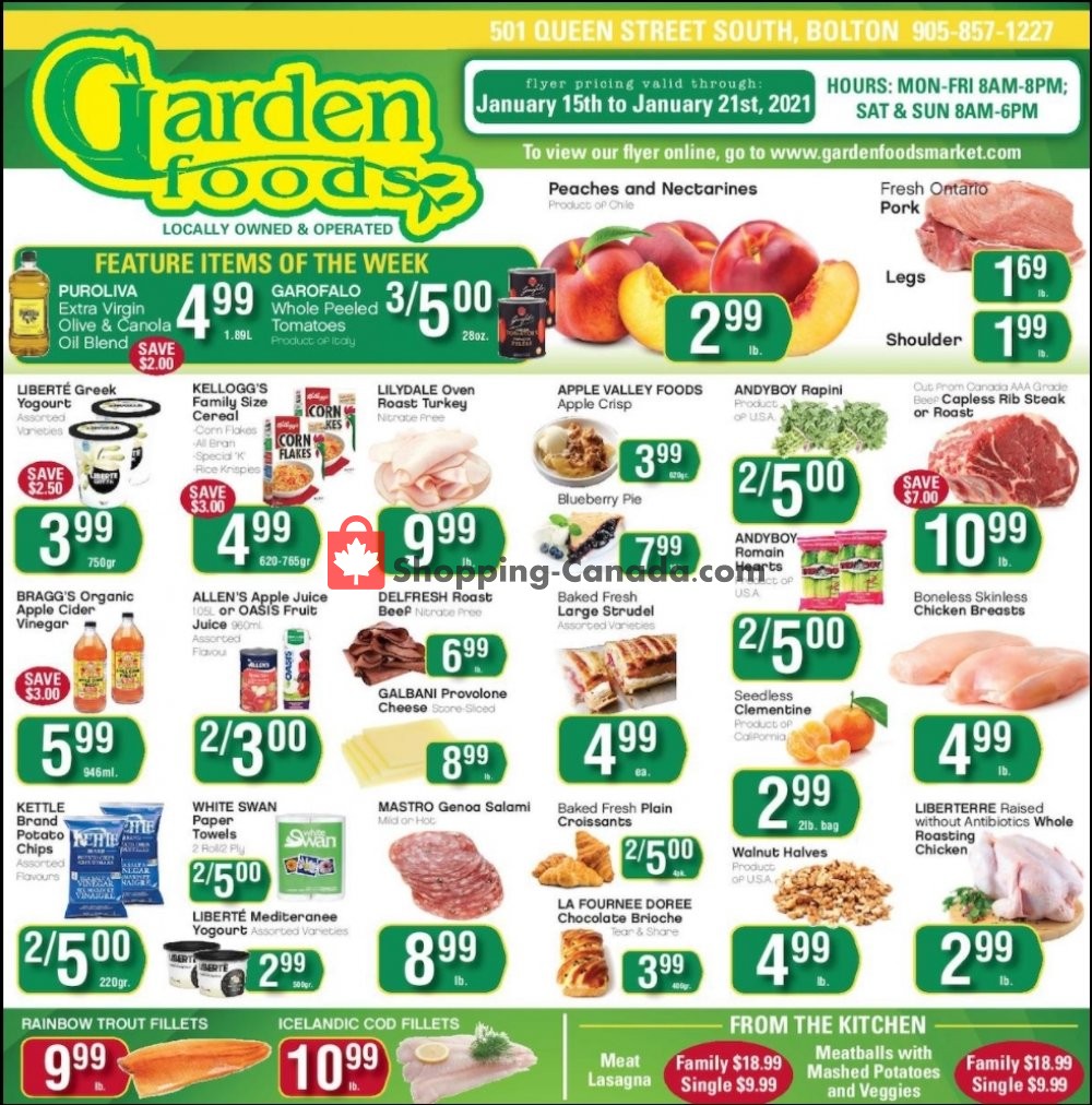 Garden Foods flyer from Friday January 15, 2021 to Thursday January 21, 2021 - page 1