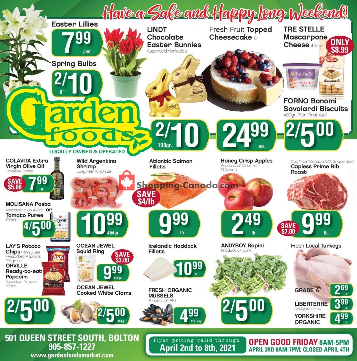Garden Foods flyer from Friday April 2, 2021 to Thursday April 8, 2021 - page 1