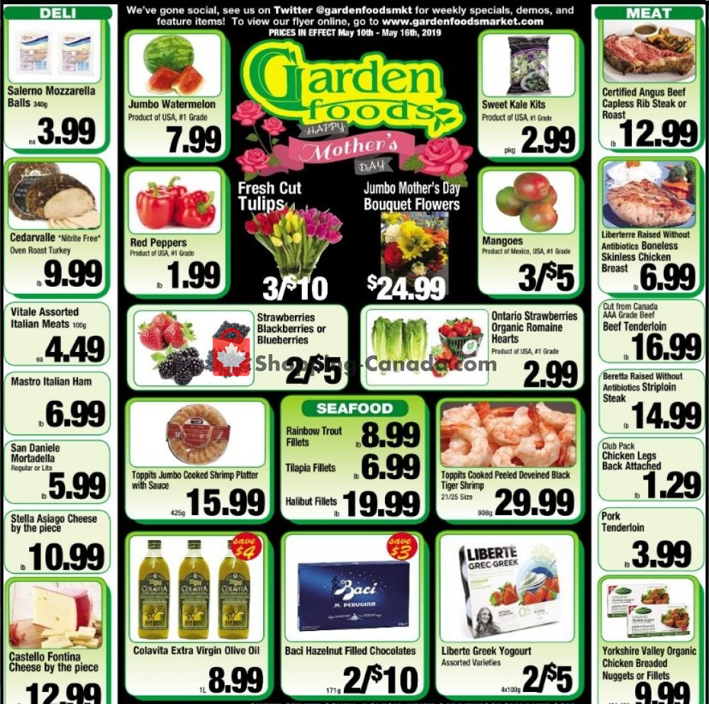 Garden Foods flyer from Friday May 10, 2019 to Thursday May 16, 2019 - page 1