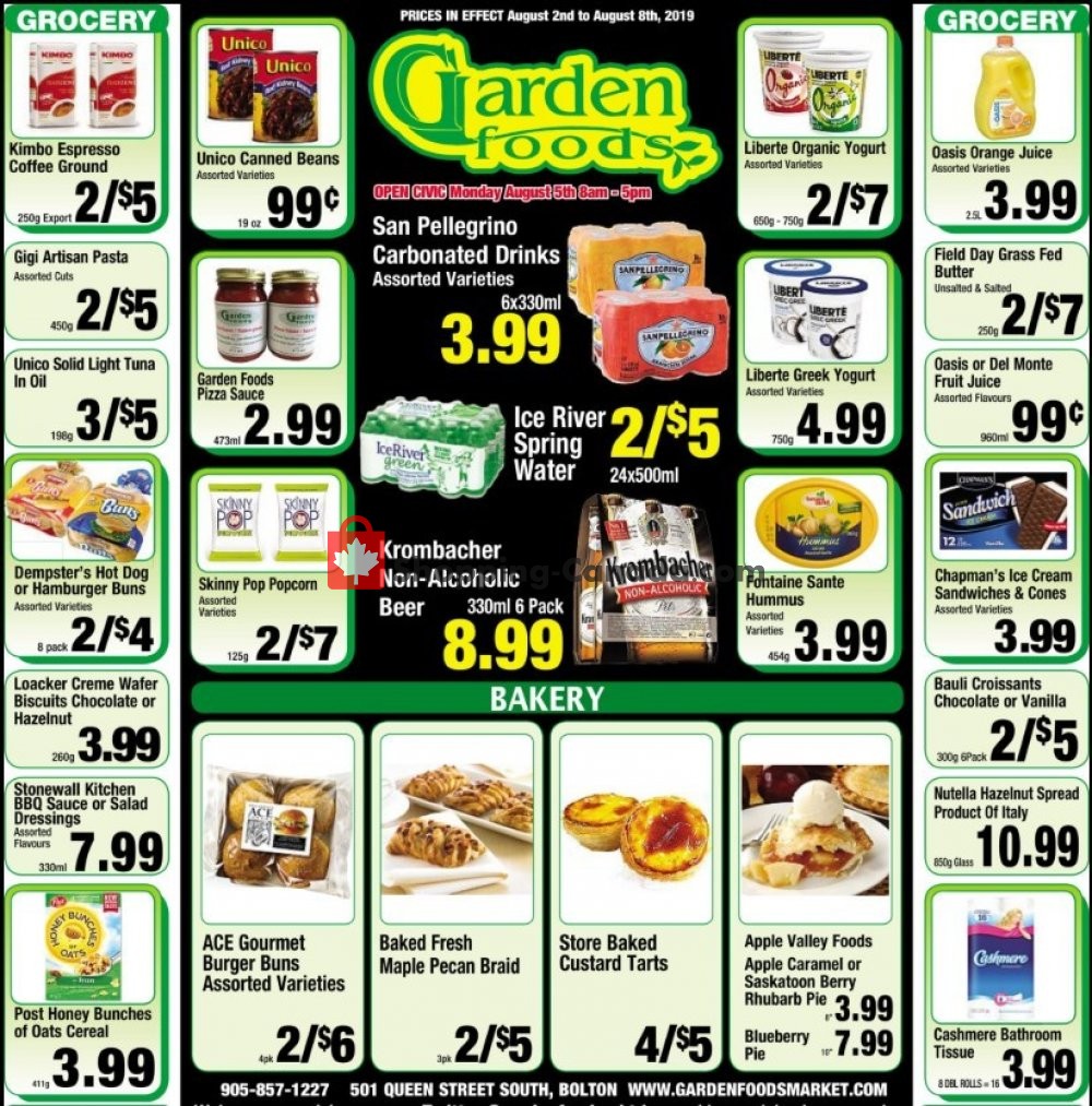Garden Foods flyer from Friday August 2, 2019 to Thursday August 8, 2019 - page 1