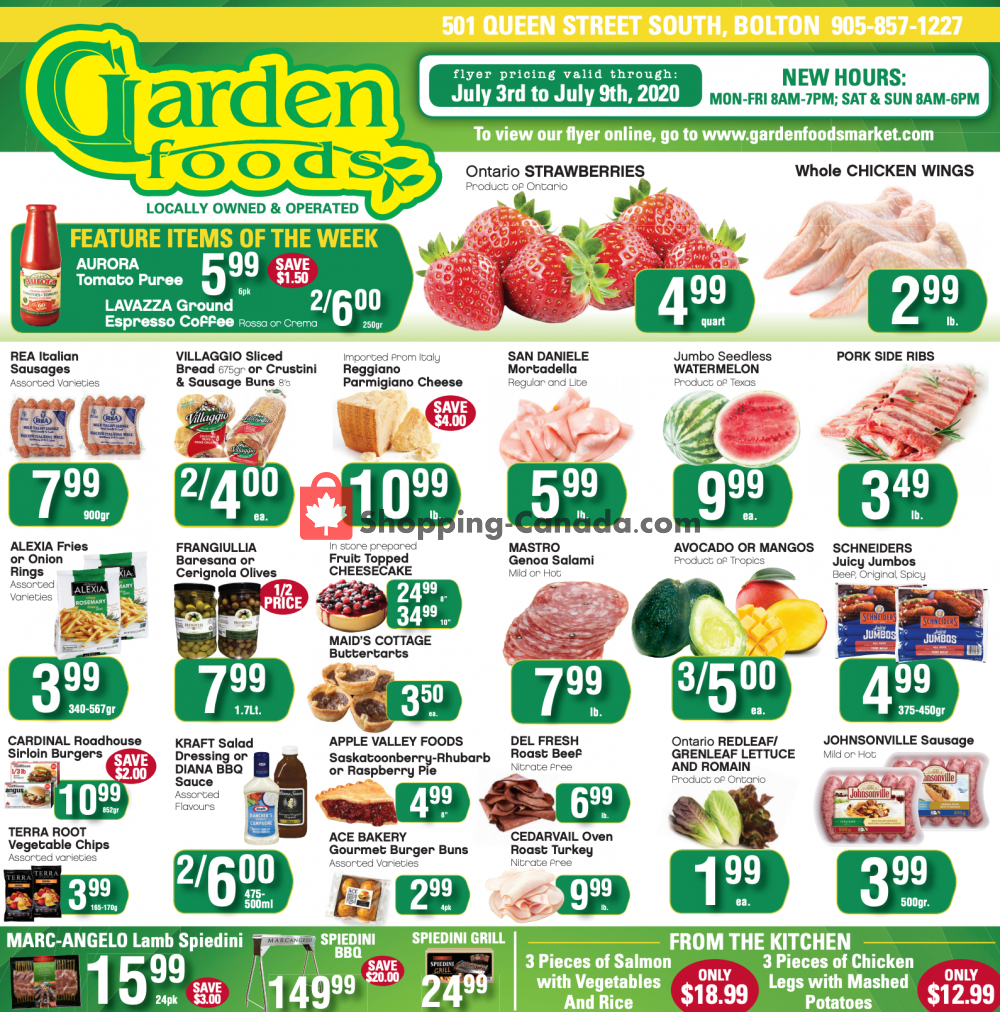 Garden Foods flyer from Friday July 3, 2020 to Thursday July 9, 2020 - page 1