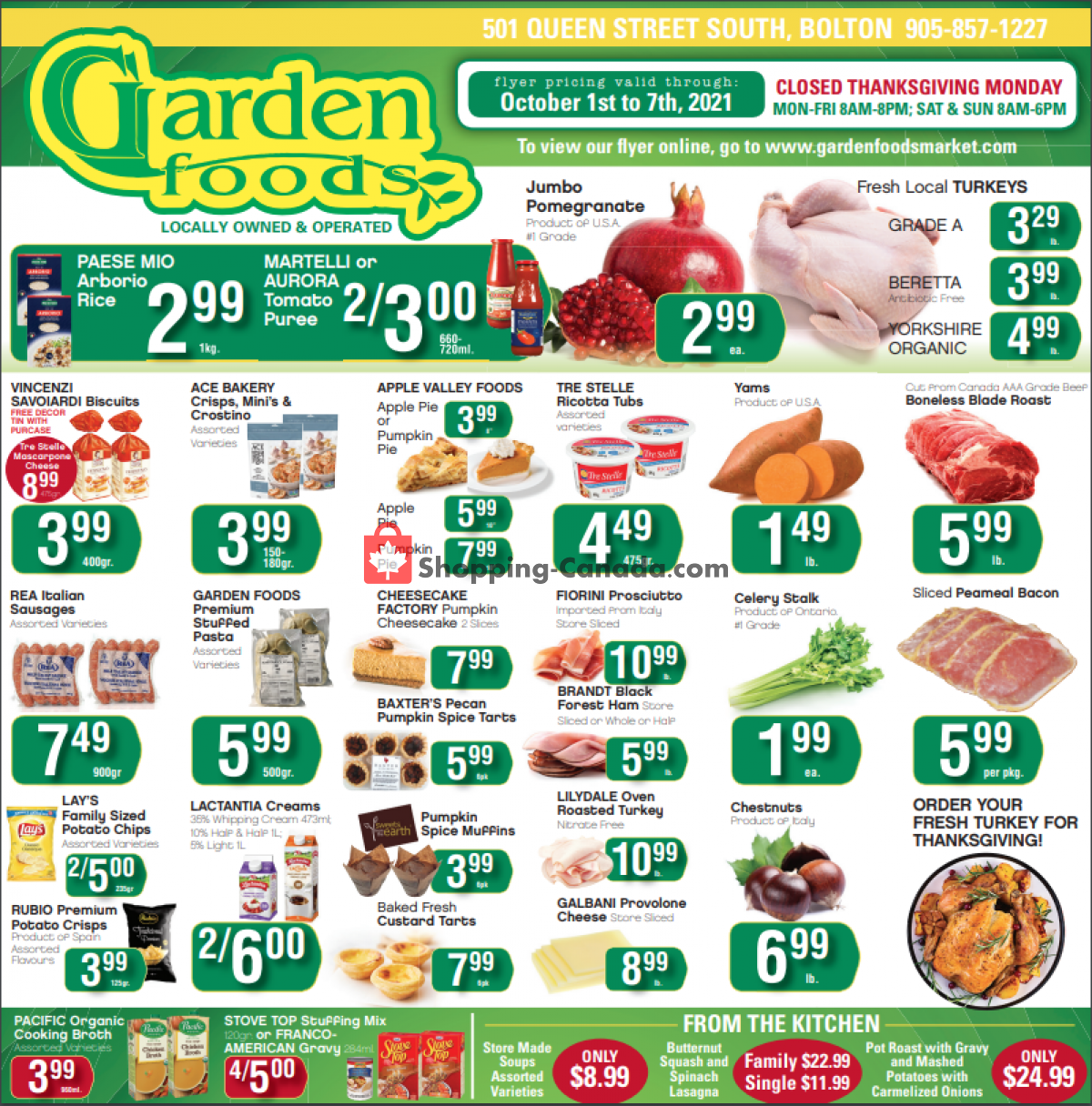 Garden Foods flyer from Friday October 1, 2021 to Thursday October 7, 2021 - page 1