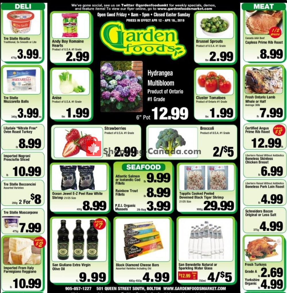 Garden Foods flyer from Friday April 12, 2019 to Thursday April 18, 2019 - page 1